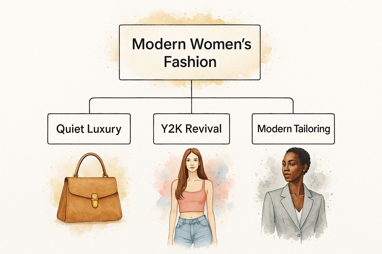 Infographic about latest clothing styles for women