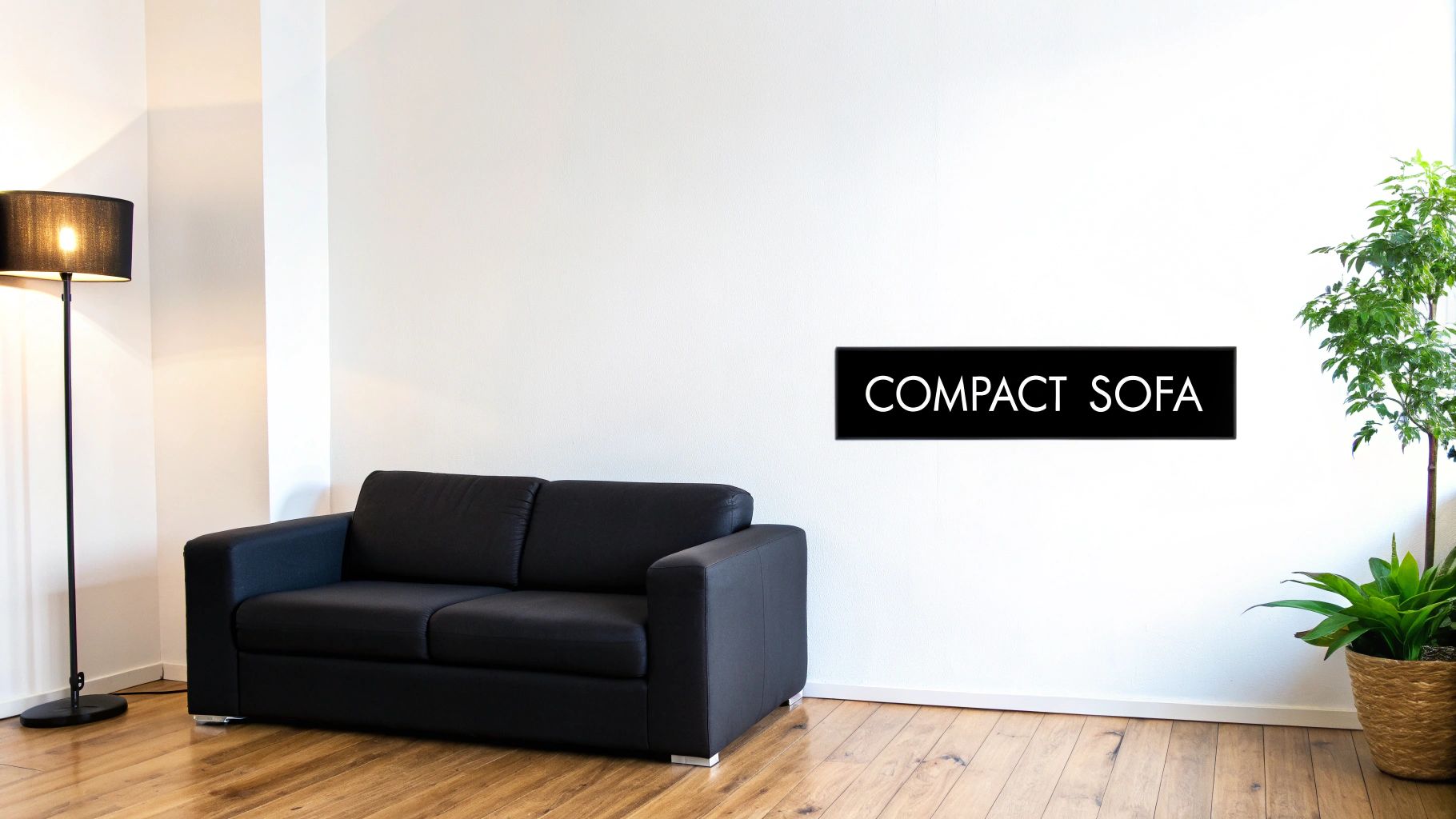 A modern sleeper sofa in a compact living room, showcasing its dual functionality