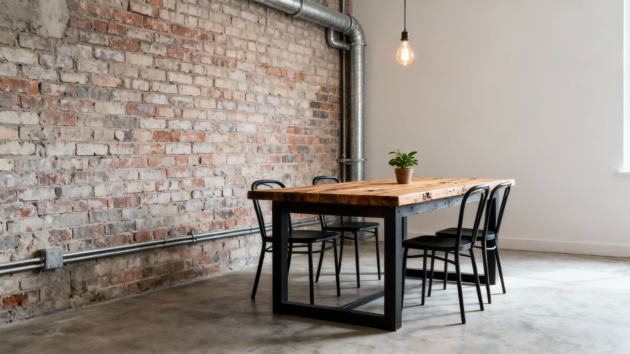 Industrial Chic with Exposed Elements