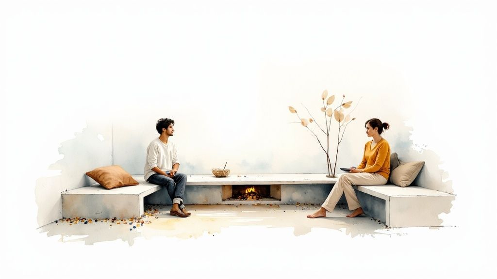 Conversation Pit or Sunken Layout