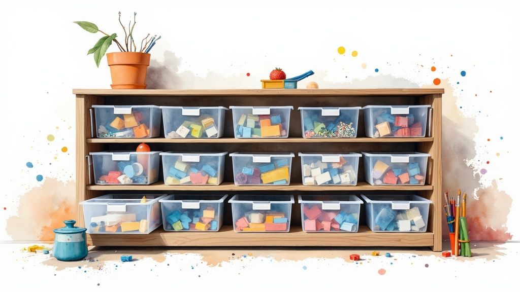 Clear Bin Storage System