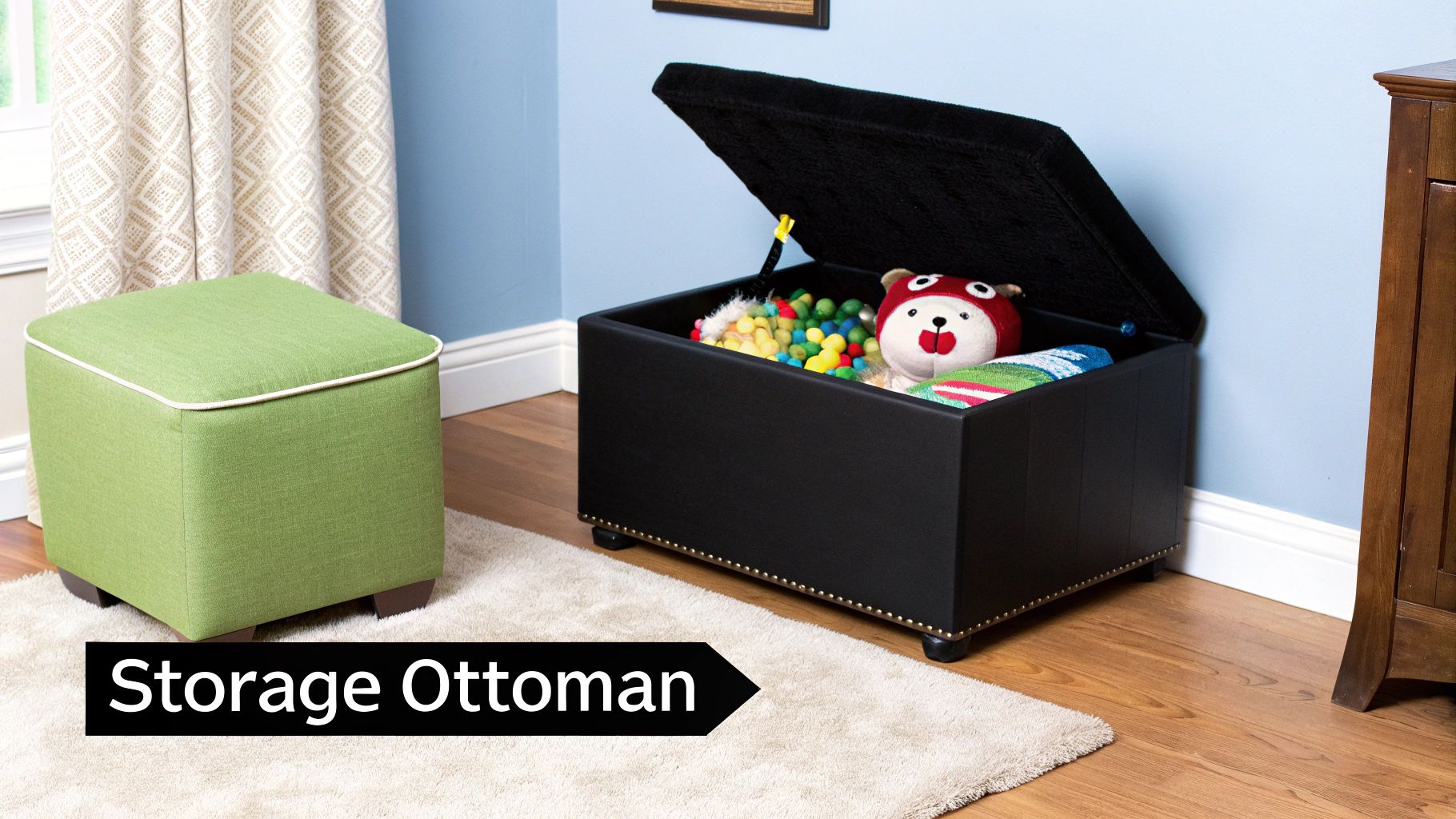 Multi-Functional Storage Ottoman