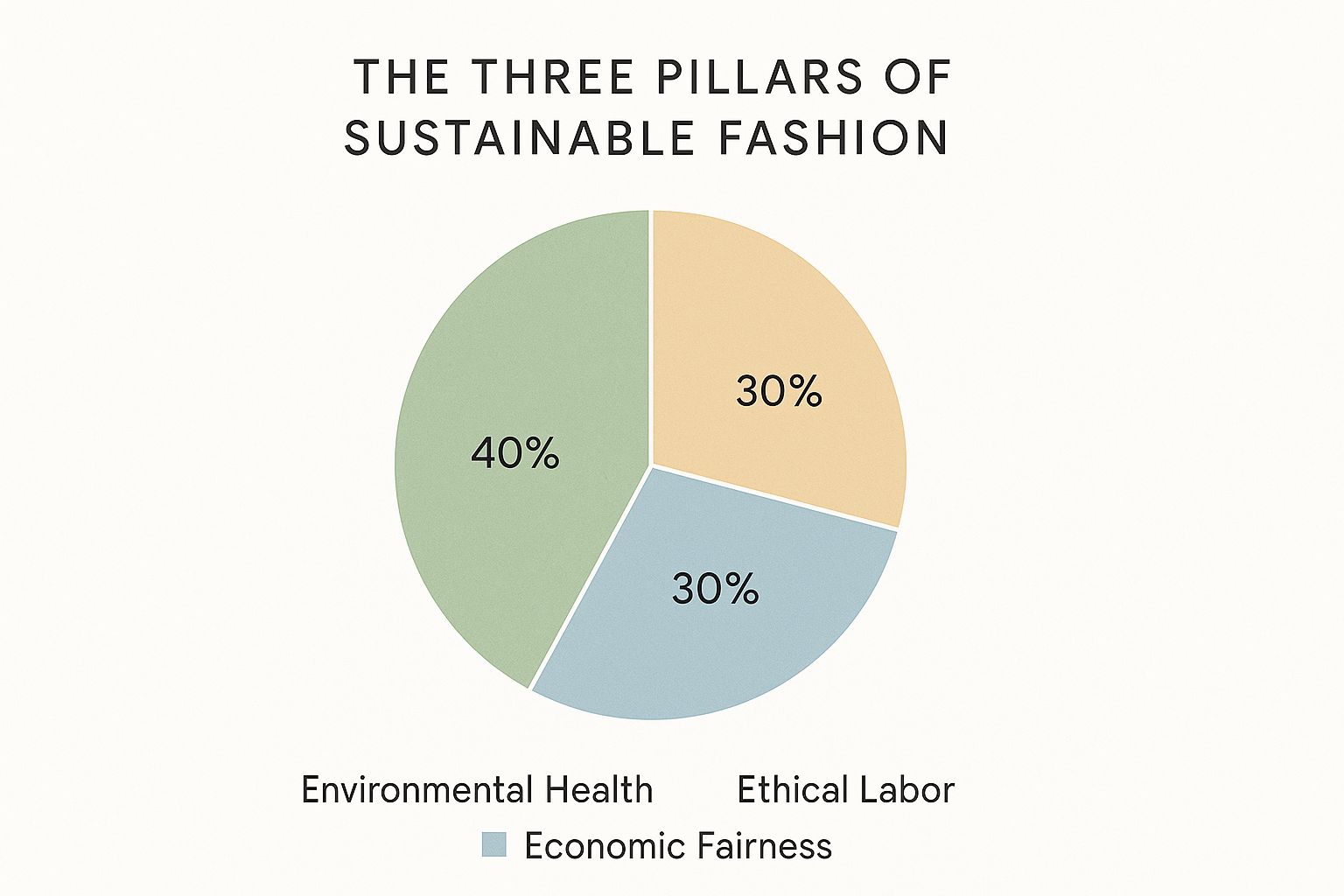 Infographic about sustainable fashion for women
