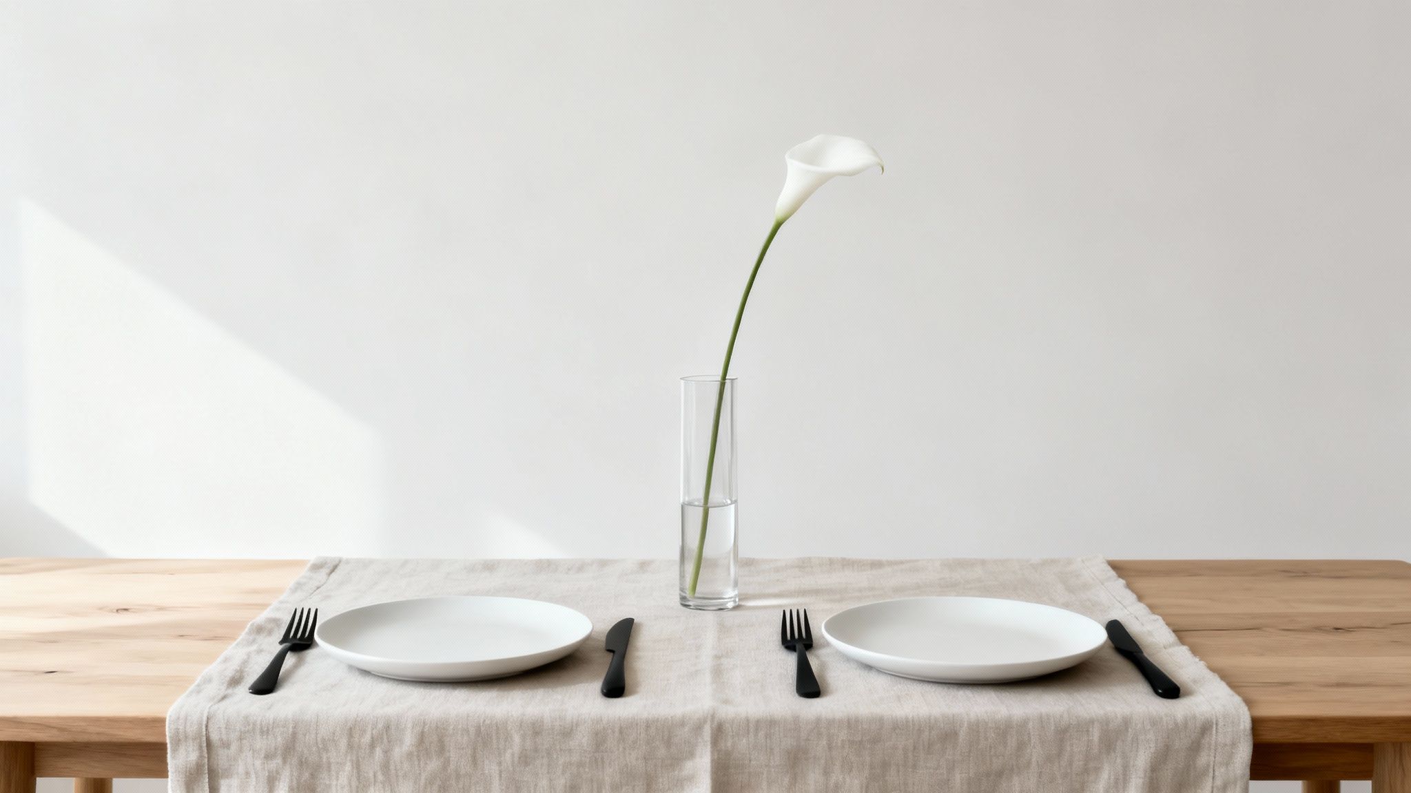 Minimalist Table Settings