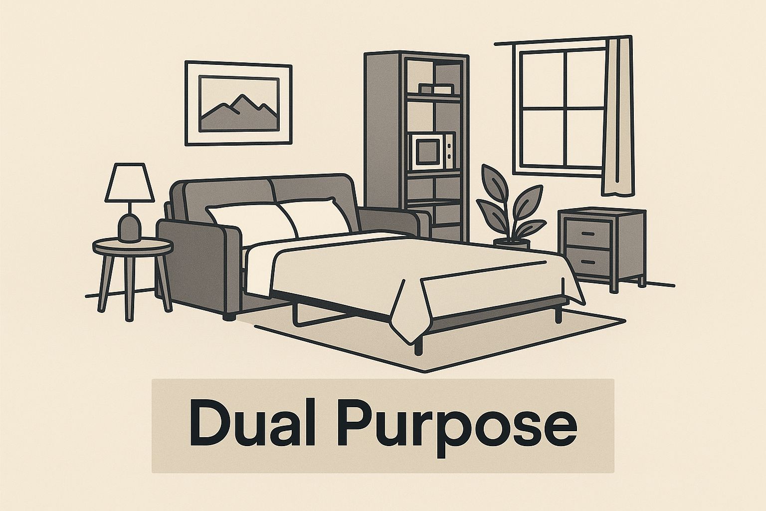 Infographic about best furniture for small spaces