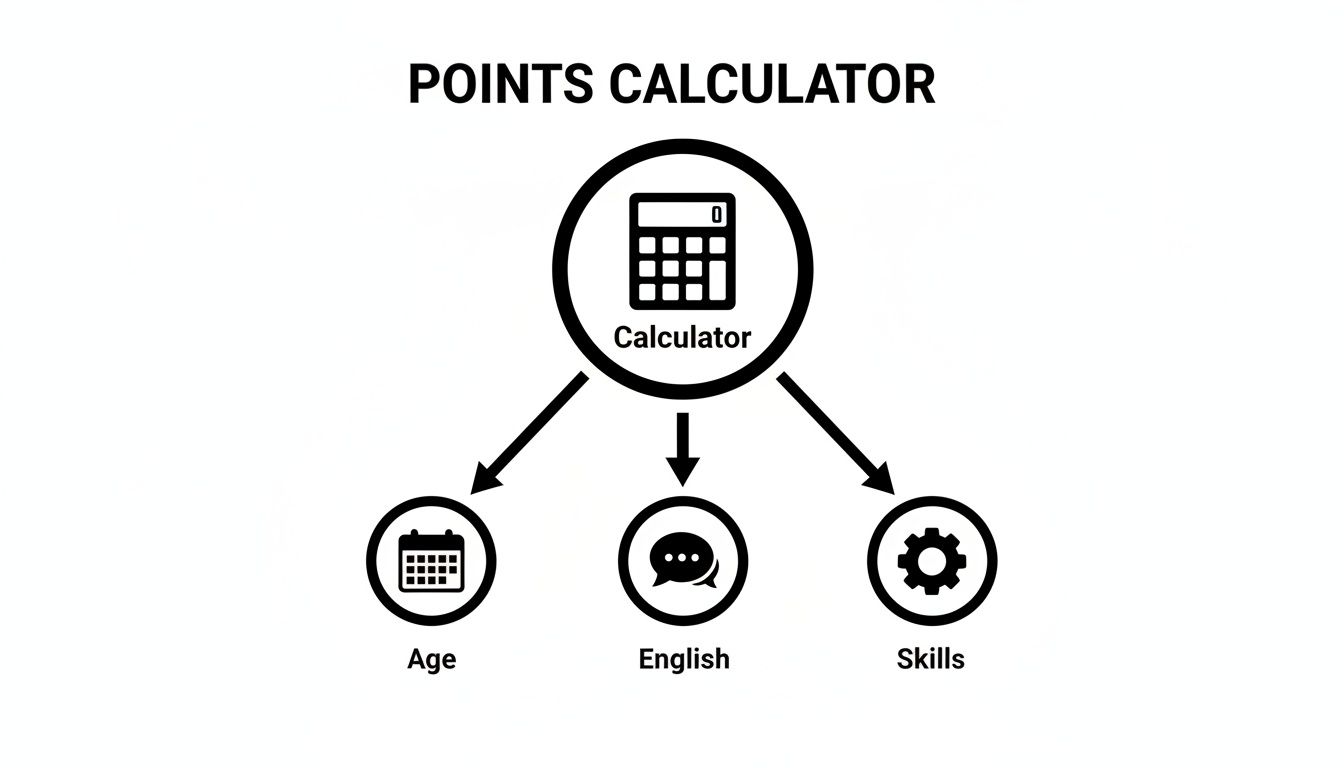 Infographic about points calculator australia