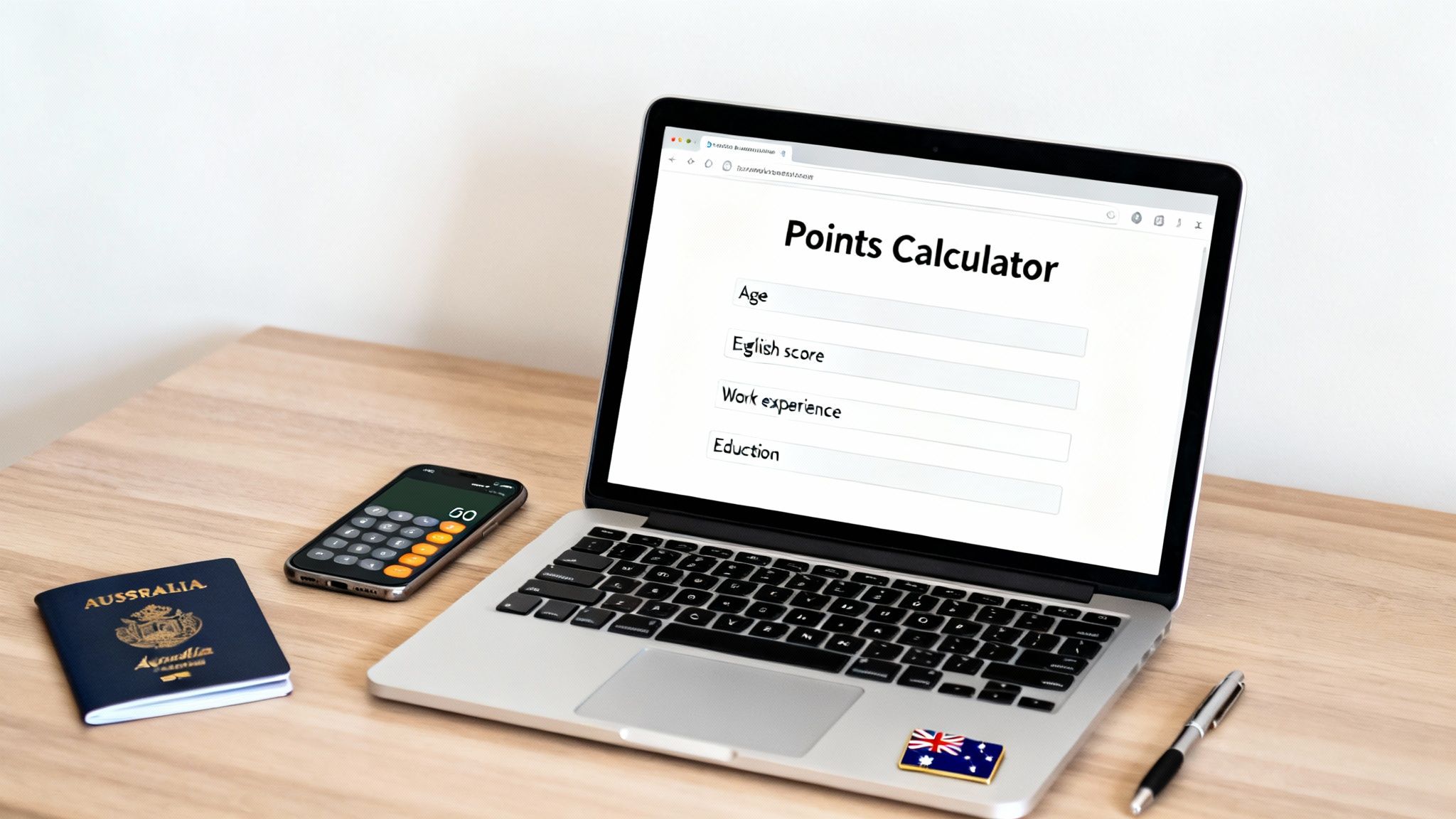 Screenshot from https://immi.homeaffairs.gov.au/calculator-screenshot.png