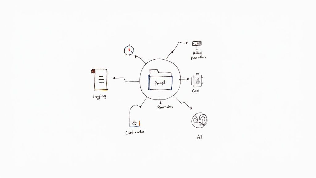 An abstract image representing data and automation with gears and glowing nodes