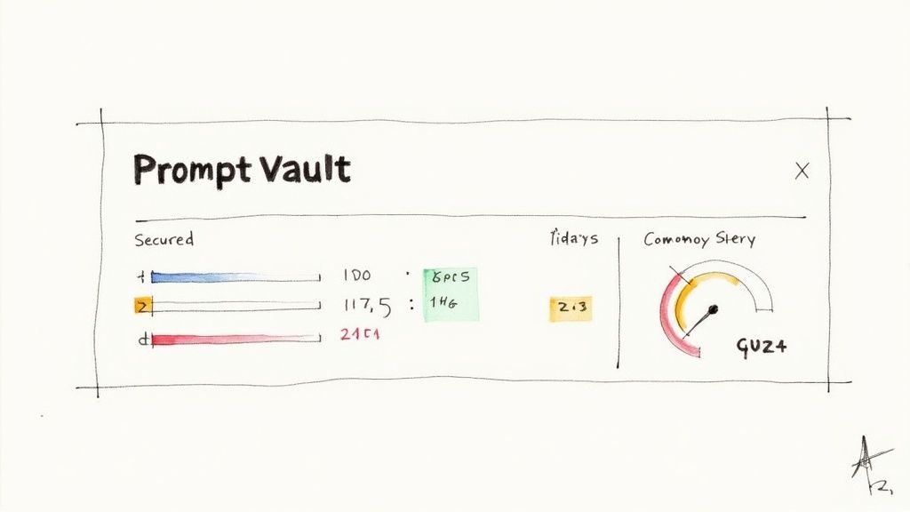 A person at a desk carefully reviewing a project budget on a laptop, with charts and graphs visible.