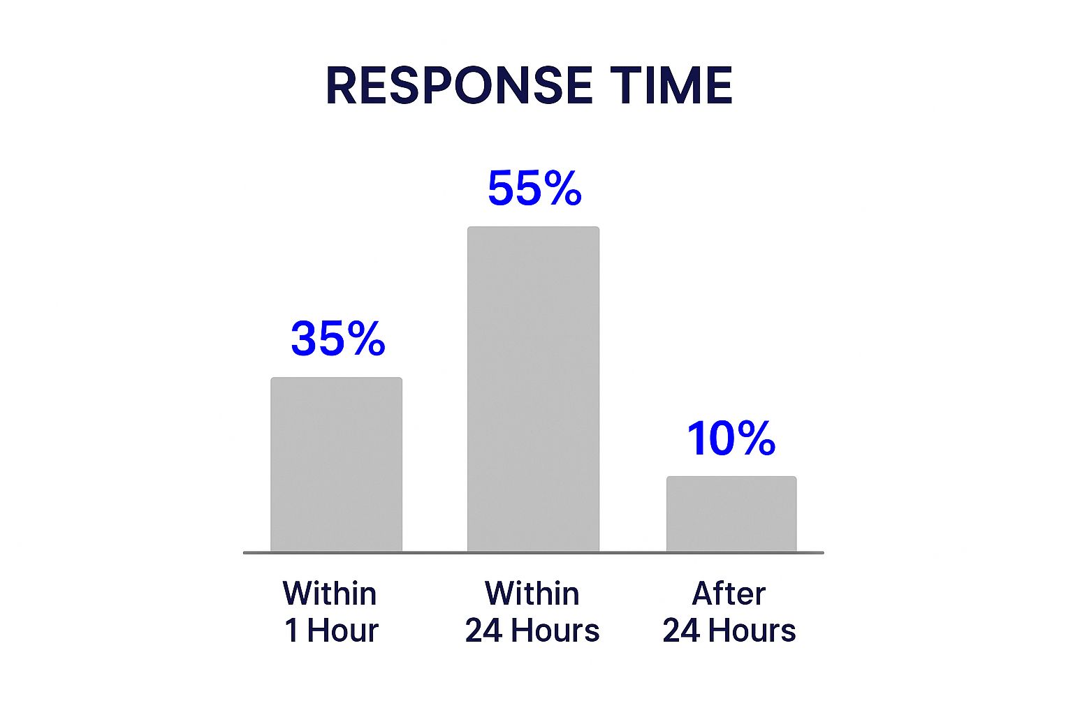 Infographic about how to answer emails professionally