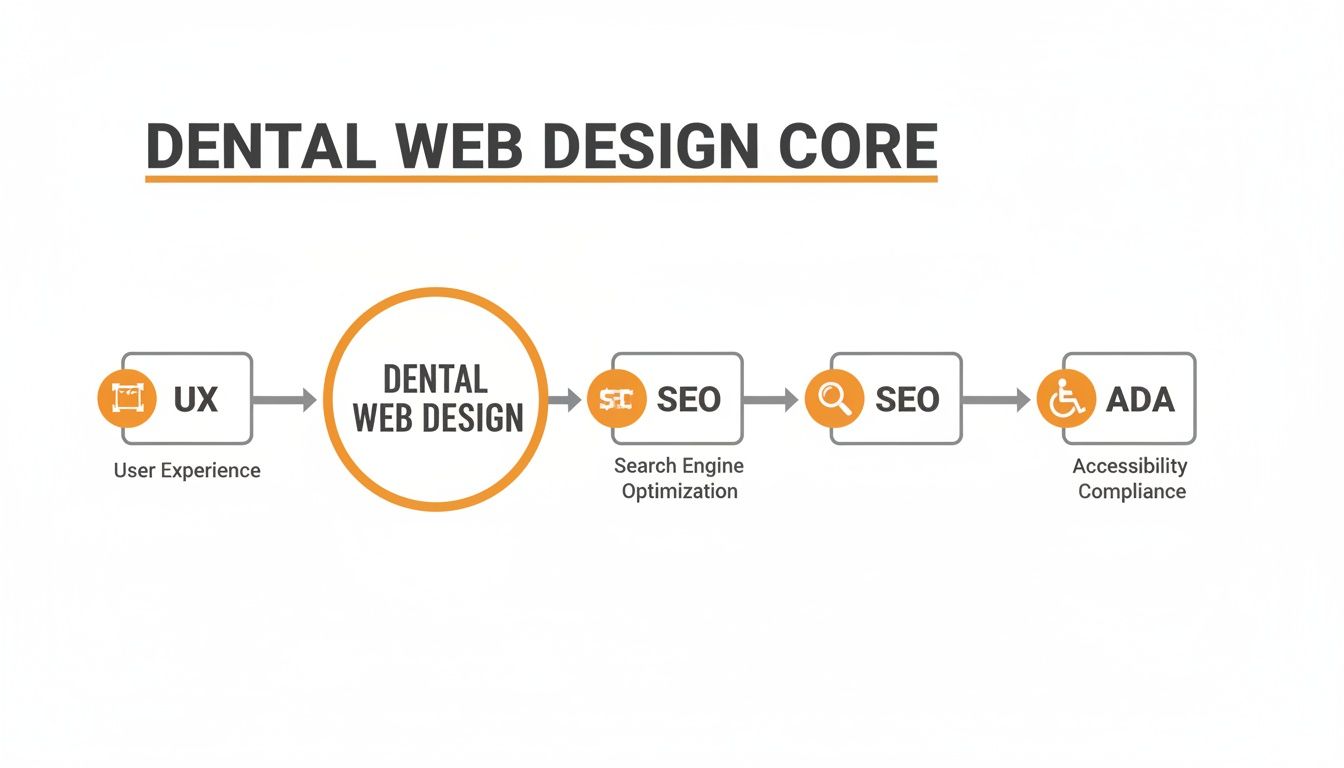 Infographic about dental practice website design