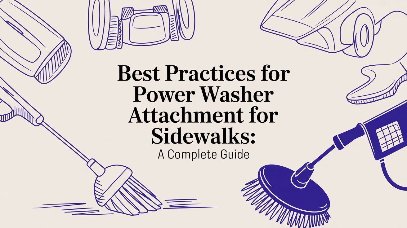 Best Practices for power washer attachment for sidewalks: A Complete Guide