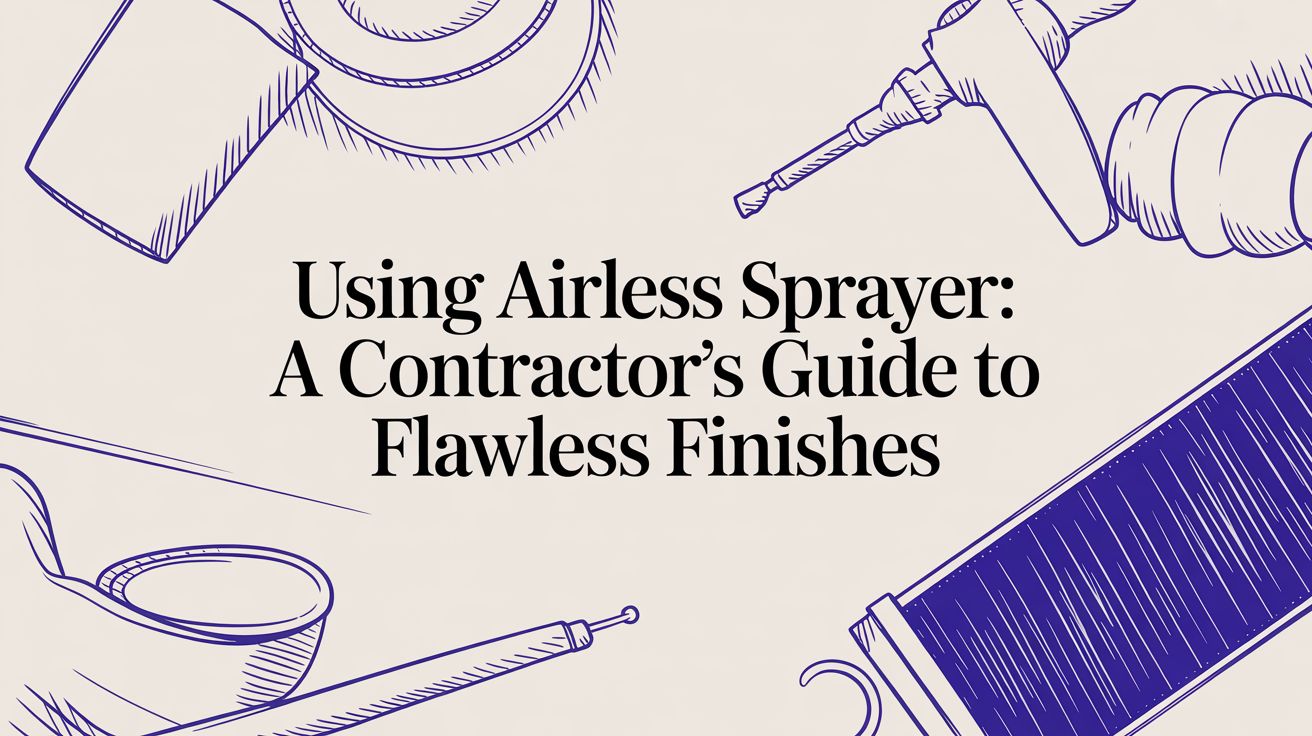 Using airless sprayer: A Contractor's Guide to Flawless Finishes