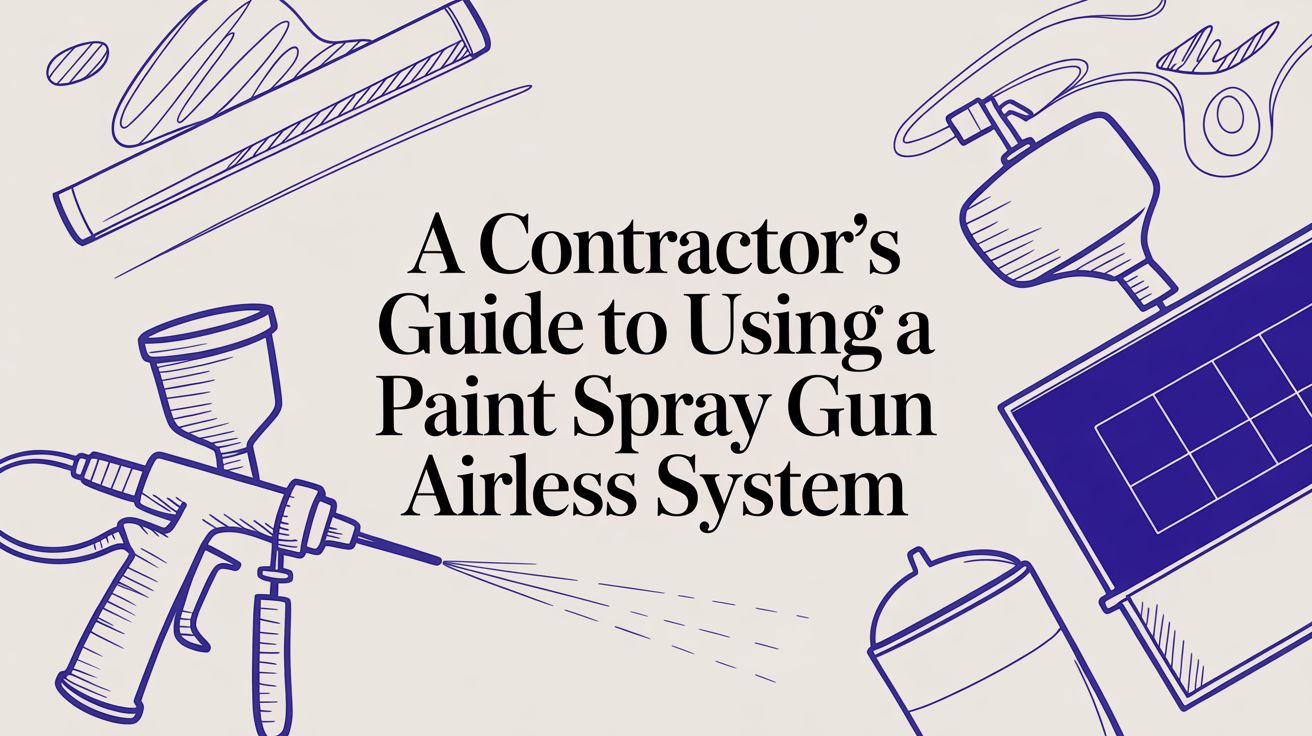 A Contractor’s Guide to Using a Paint Spray Gun Airless System