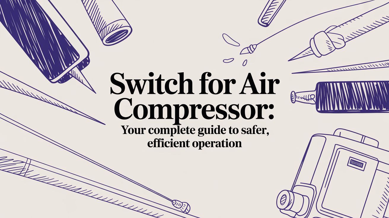 Switch for air compressor: Your Complete Guide to Safer, Efficient Operation