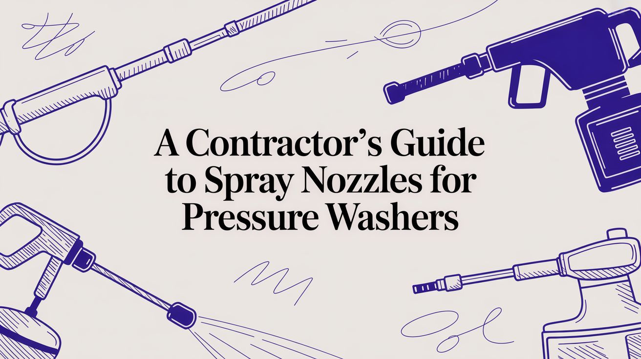 A Contractor's Guide to Spray Nozzles for Pressure Washers
