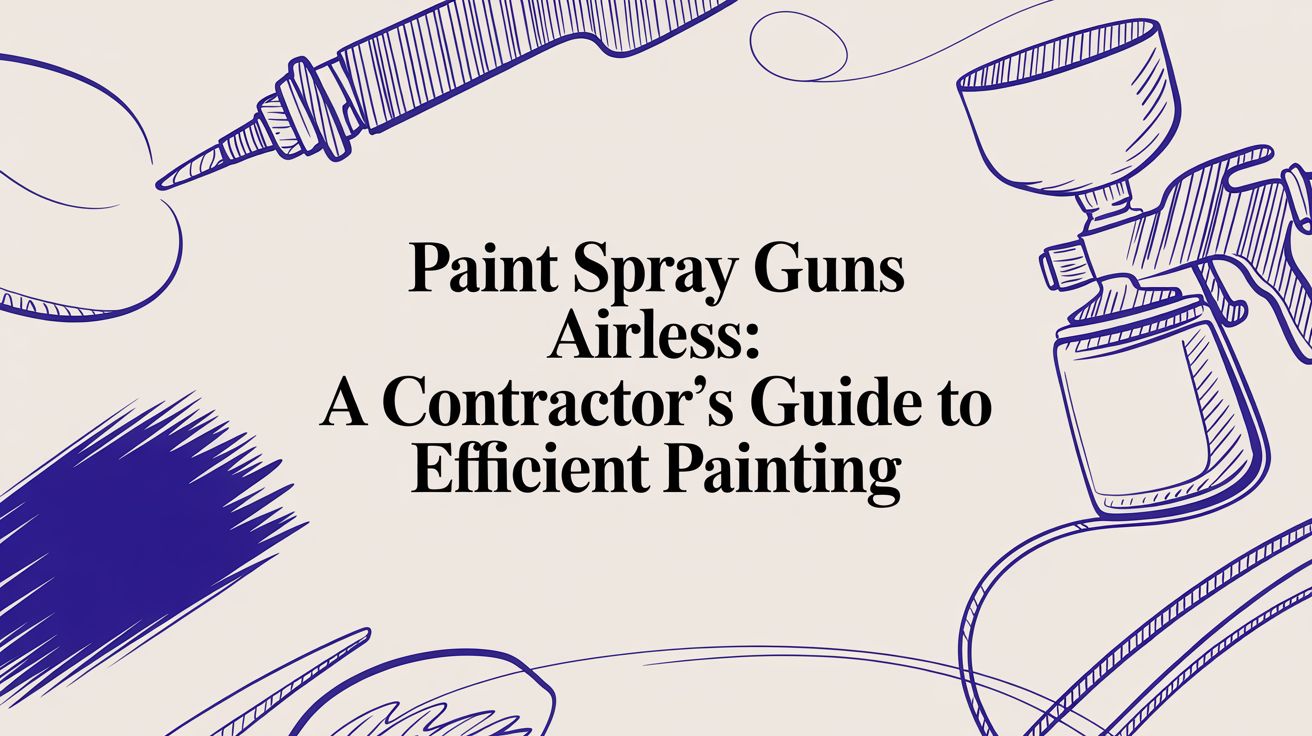Paint Spray Guns Airless: A Contractor's Guide to Efficient Painting