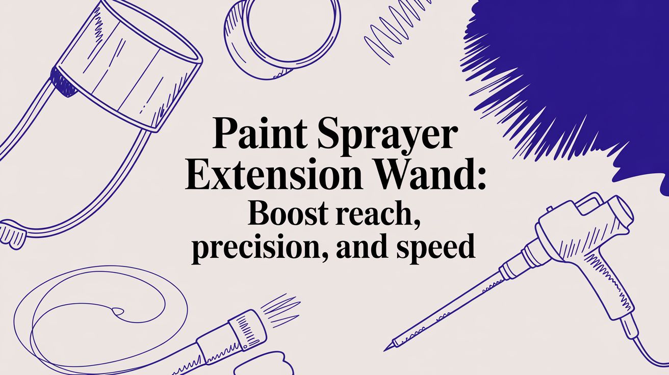 Paint Sprayer Extension Wand: Boost Reach, Precision, and Speed
