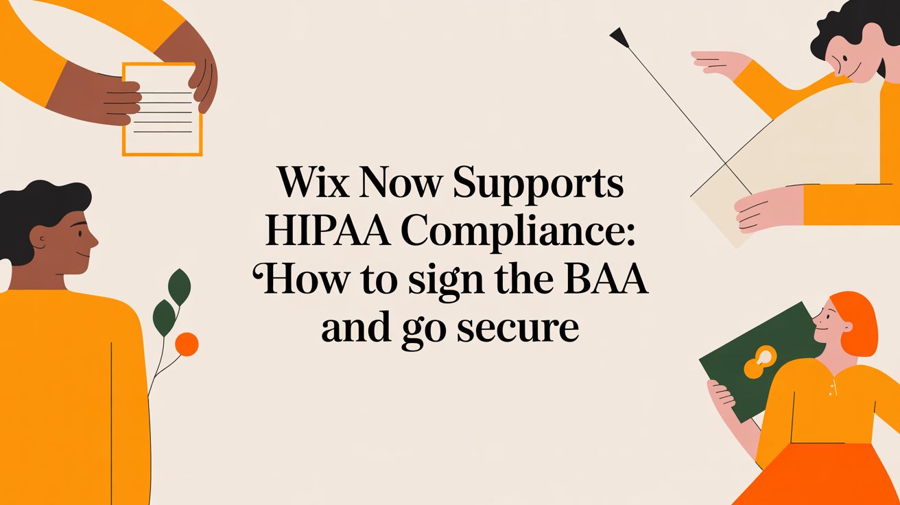 Wix now supports hipaa compliance: How to sign the BAA and go secure