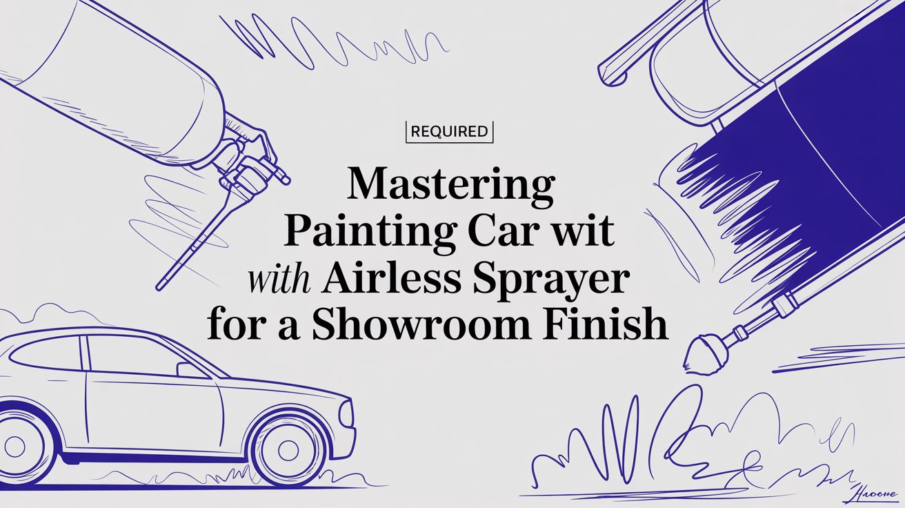 Mastering painting car with airless sprayer for a showroom finish