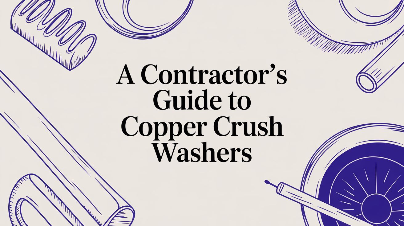 A Contractor’s Guide to Copper Crush Washers