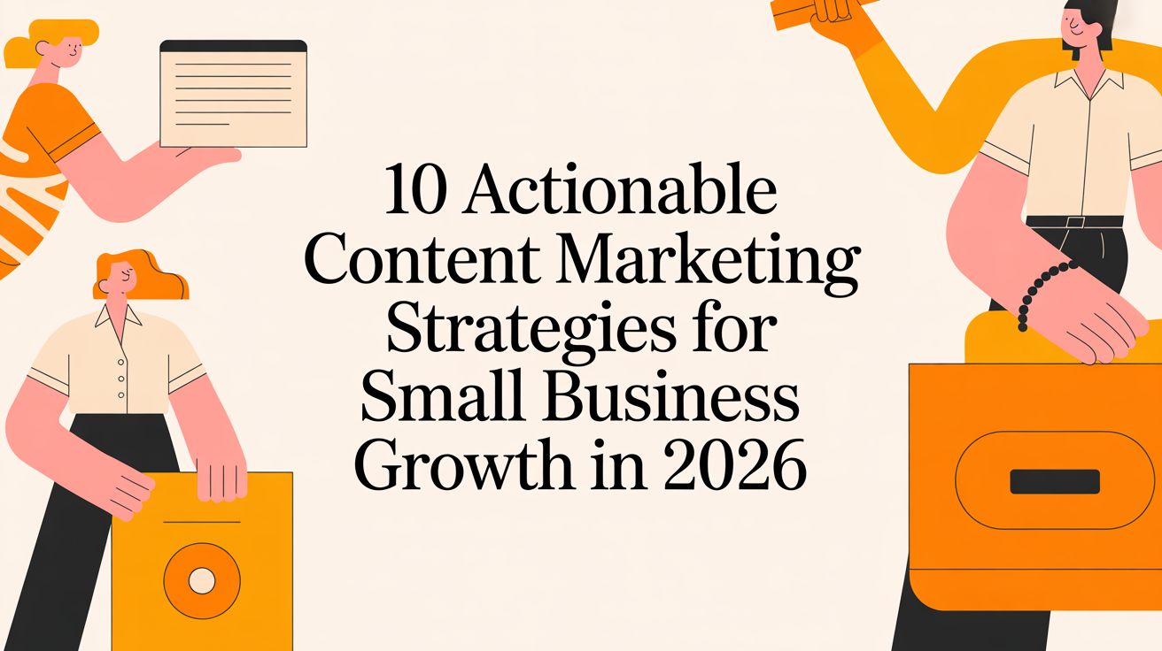 10 Actionable Content Marketing Strategies for Small Business Growth in 2026