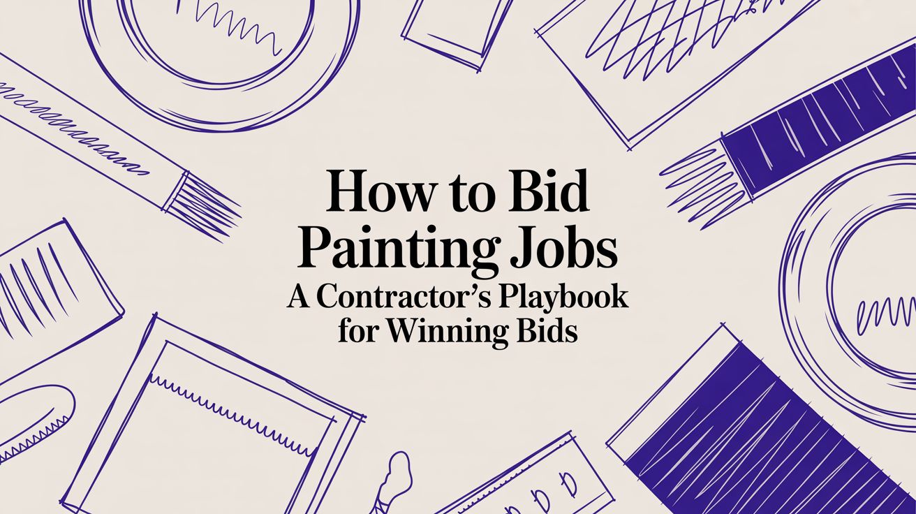 How to Bid Painting Jobs A Contractor's Playbook for Winning Bids