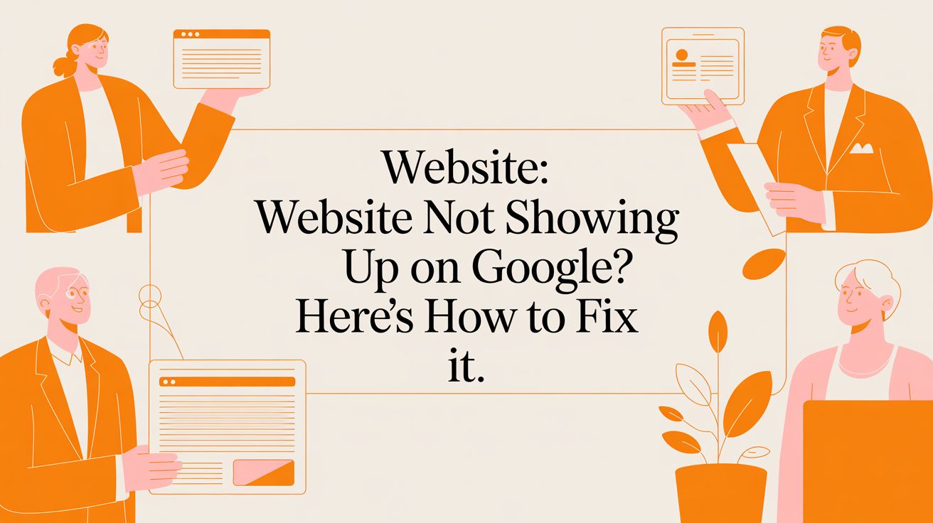 Website: website not showing up on google? Here's how to fix it