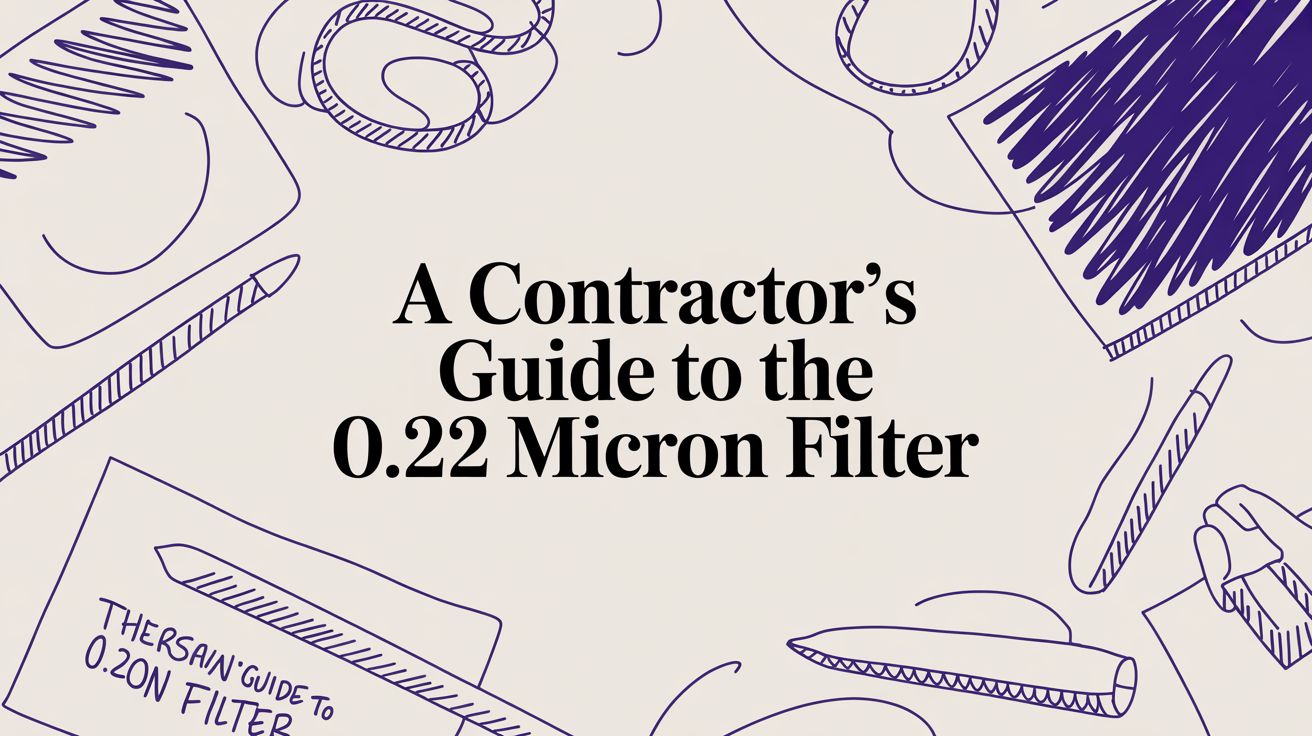 A Contractor's Guide to the 0.22 Micron Filter