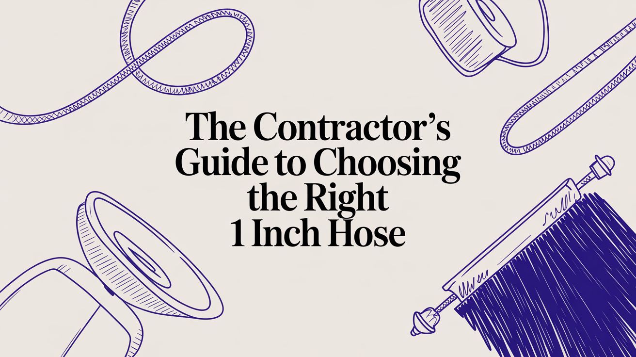 The Contractor's Guide to Choosing the Right 1 Inch Hose
