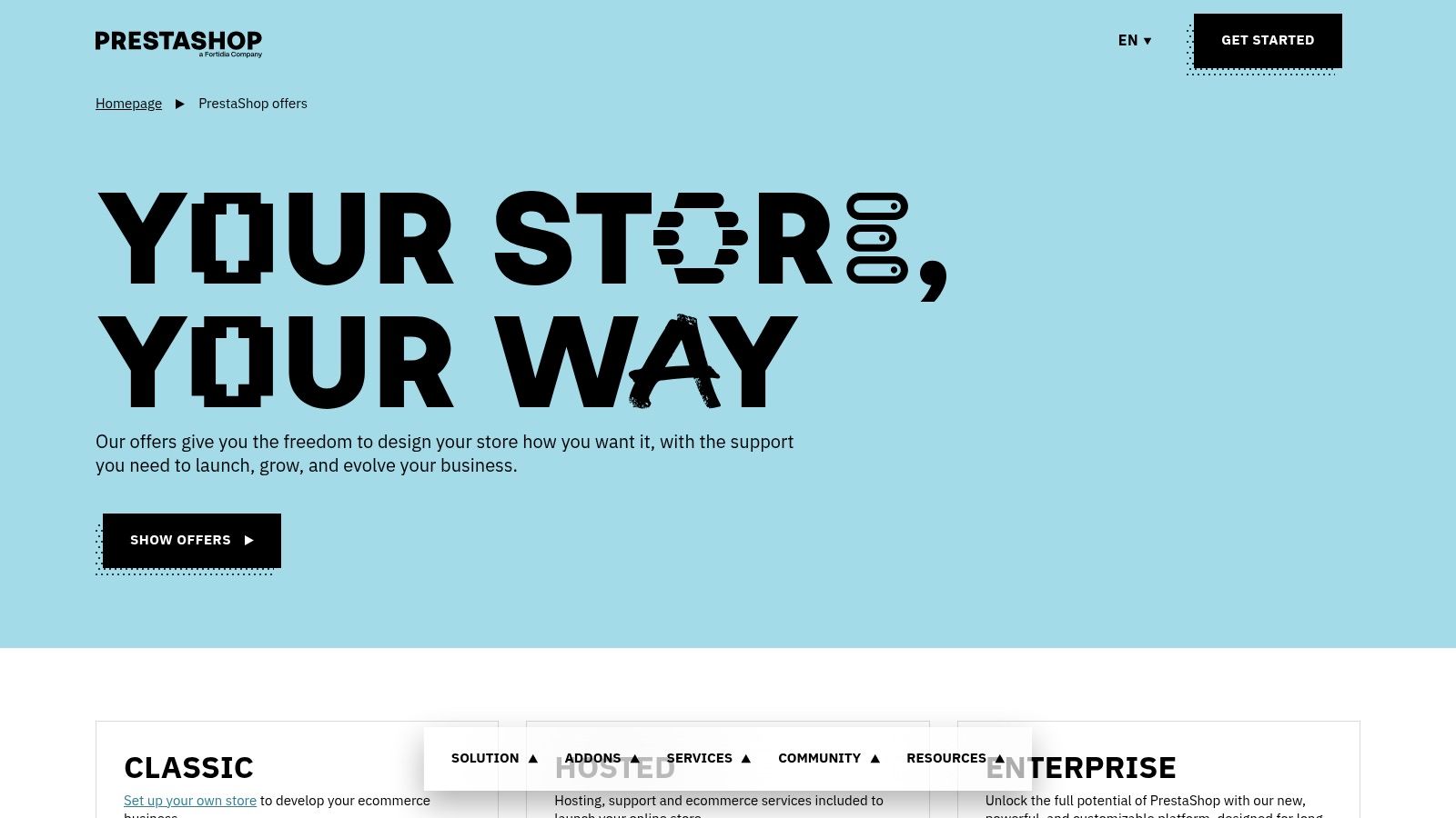 PrestaShop ecommerce offers