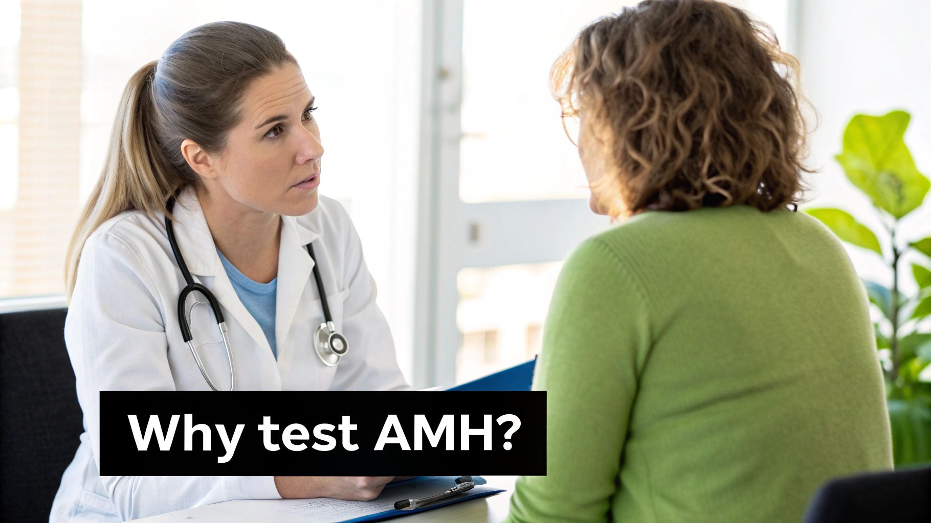 A woman holding a cup, looking pensive and considering her options.