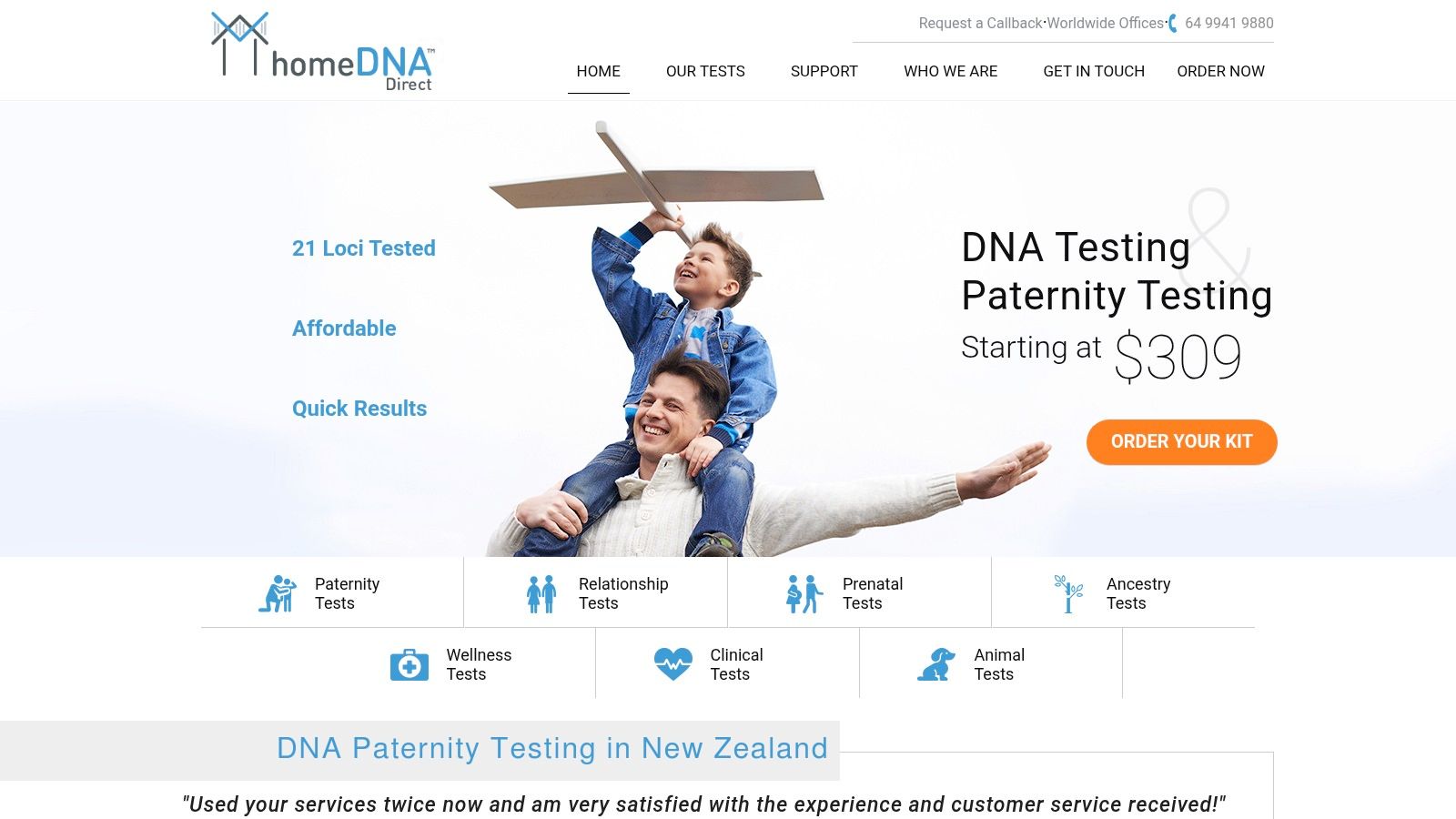 homeDNAdirect New Zealand