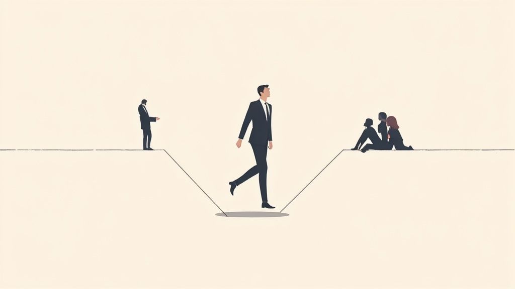 Interim manager at work