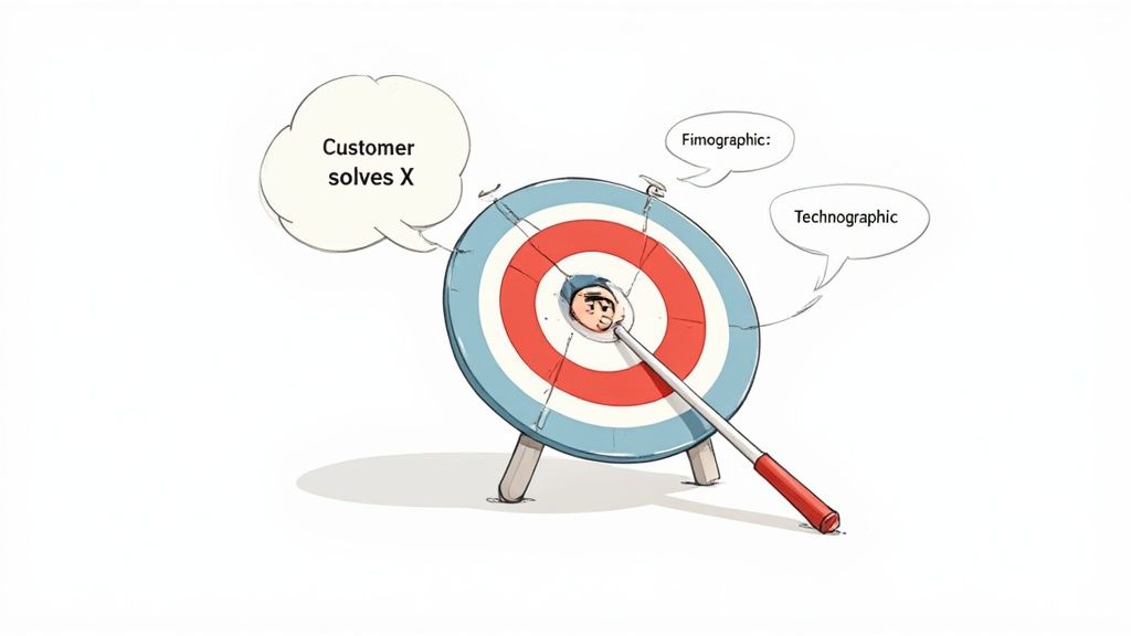 A group of people collaborating on a project, representing the design of a sales process.