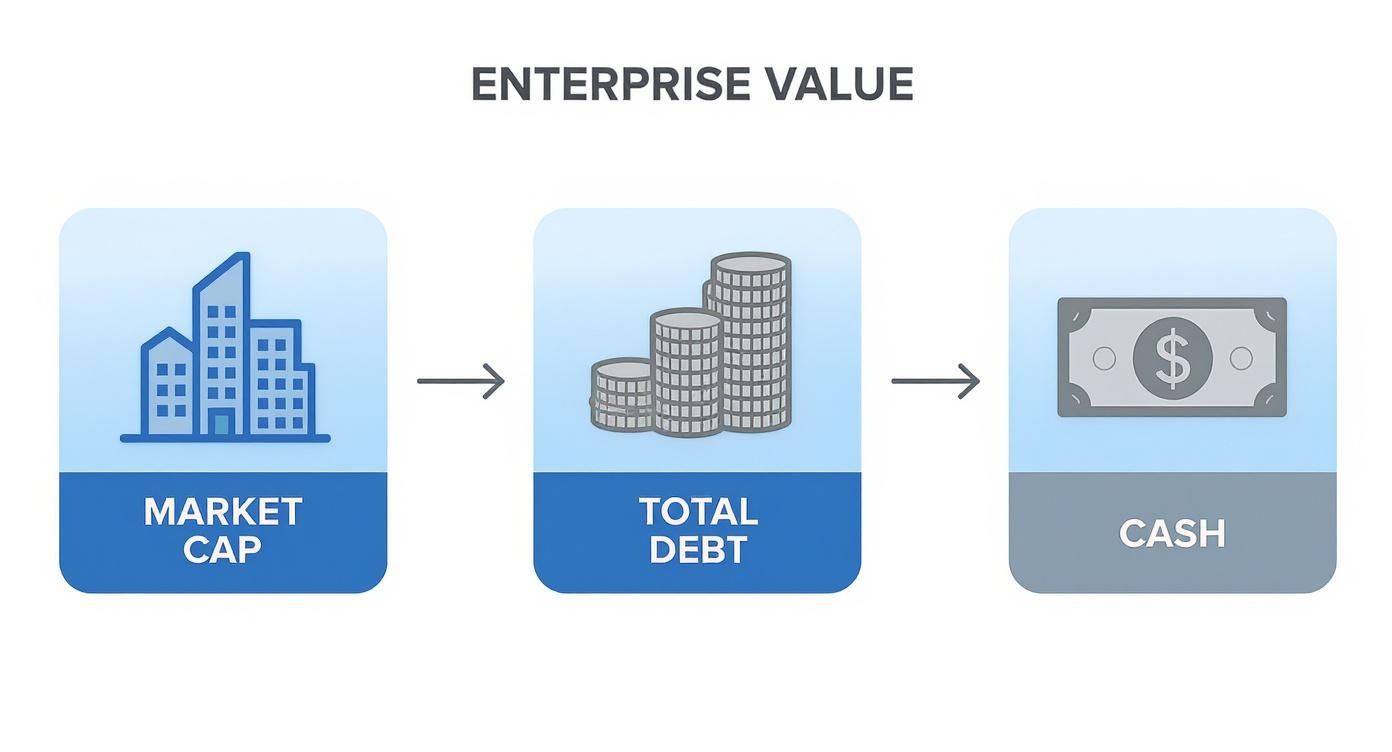 Infographic about what is enterprise value