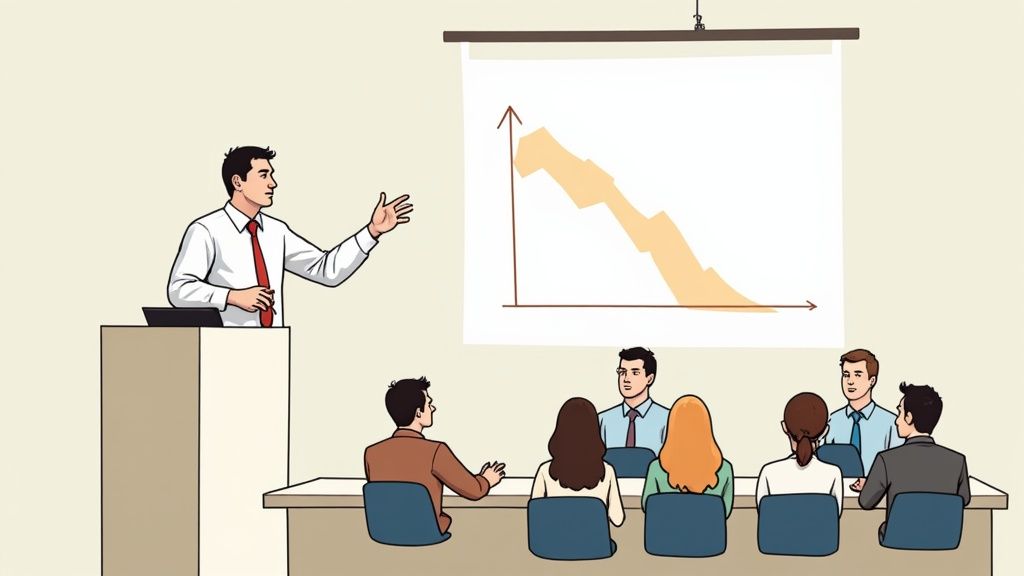 Tell me about a time you had to present bad financial news to the board or investors