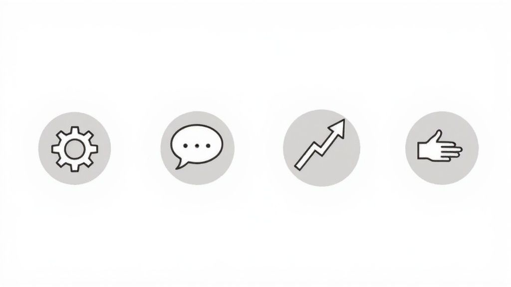 A person using a magnifying glass to examine a resume, symbolizing a deep evaluation of a candidate's credentials.