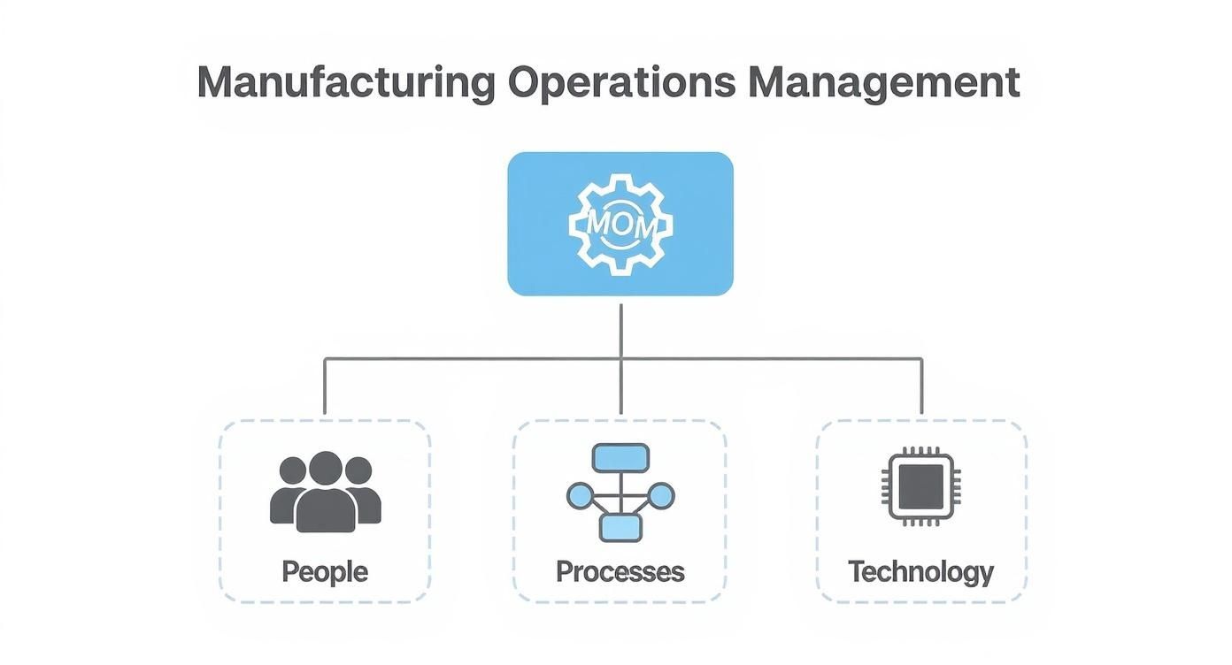 Infographic about manufacturing operations management