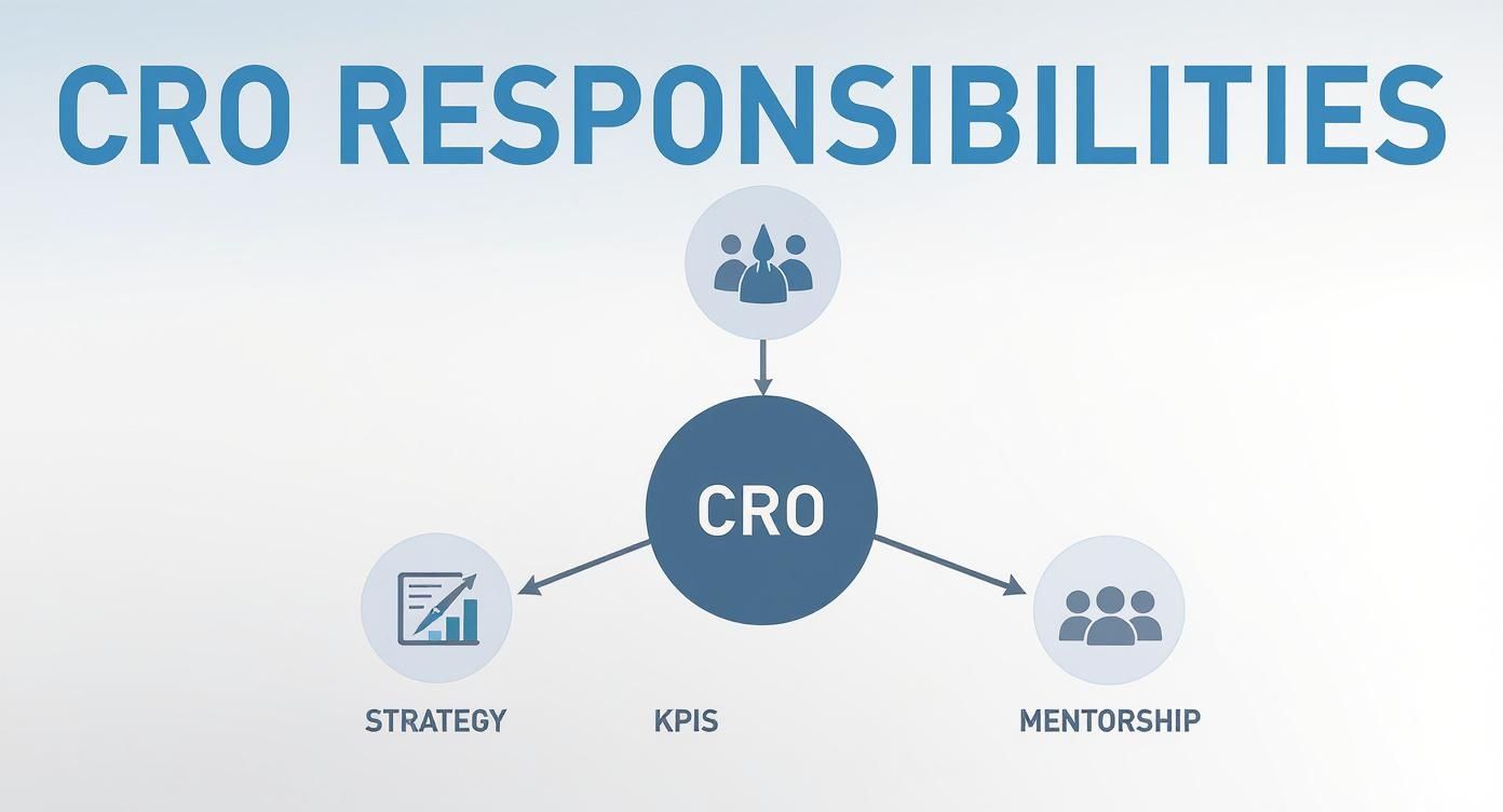 Infographic about chief revenue officer job description