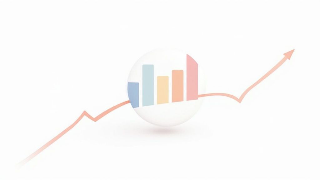 A team collaborating around a table, redesigning a workflow on a tablet with sticky notes nearby.