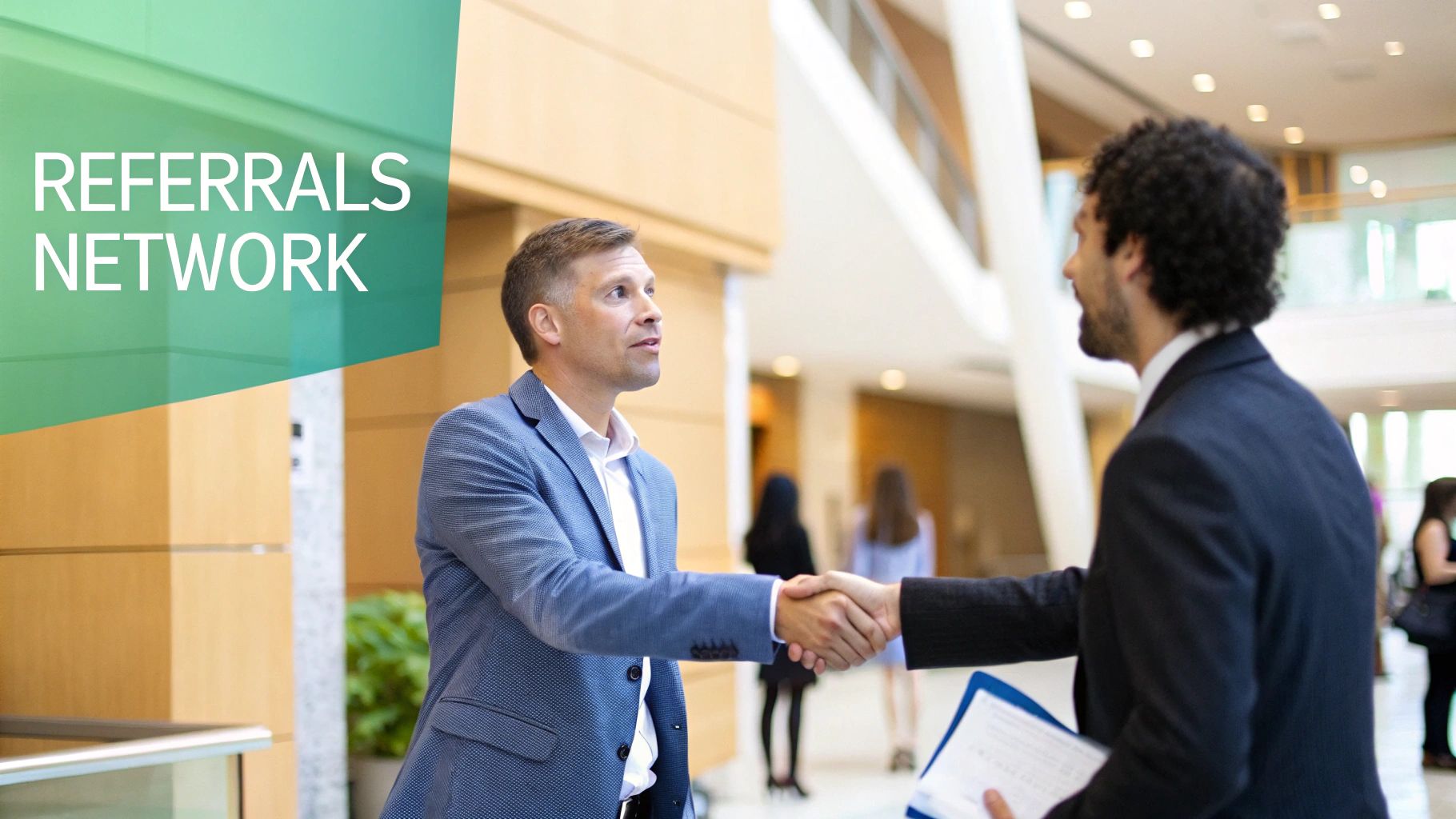 A roofing contractor shaking hands with a community member at a local event. A roofing contractor shaking hands with a community member at a local event.