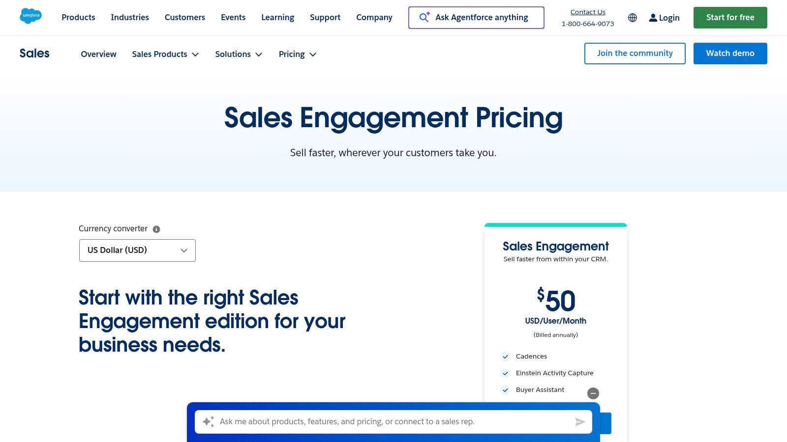 Salesforce Sales Engagement (Sales Cloud add-on)