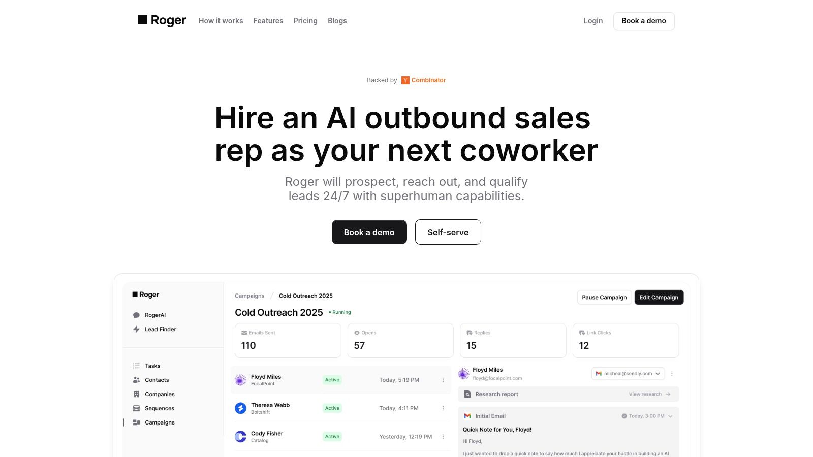 Roger Prospecting Dashboard