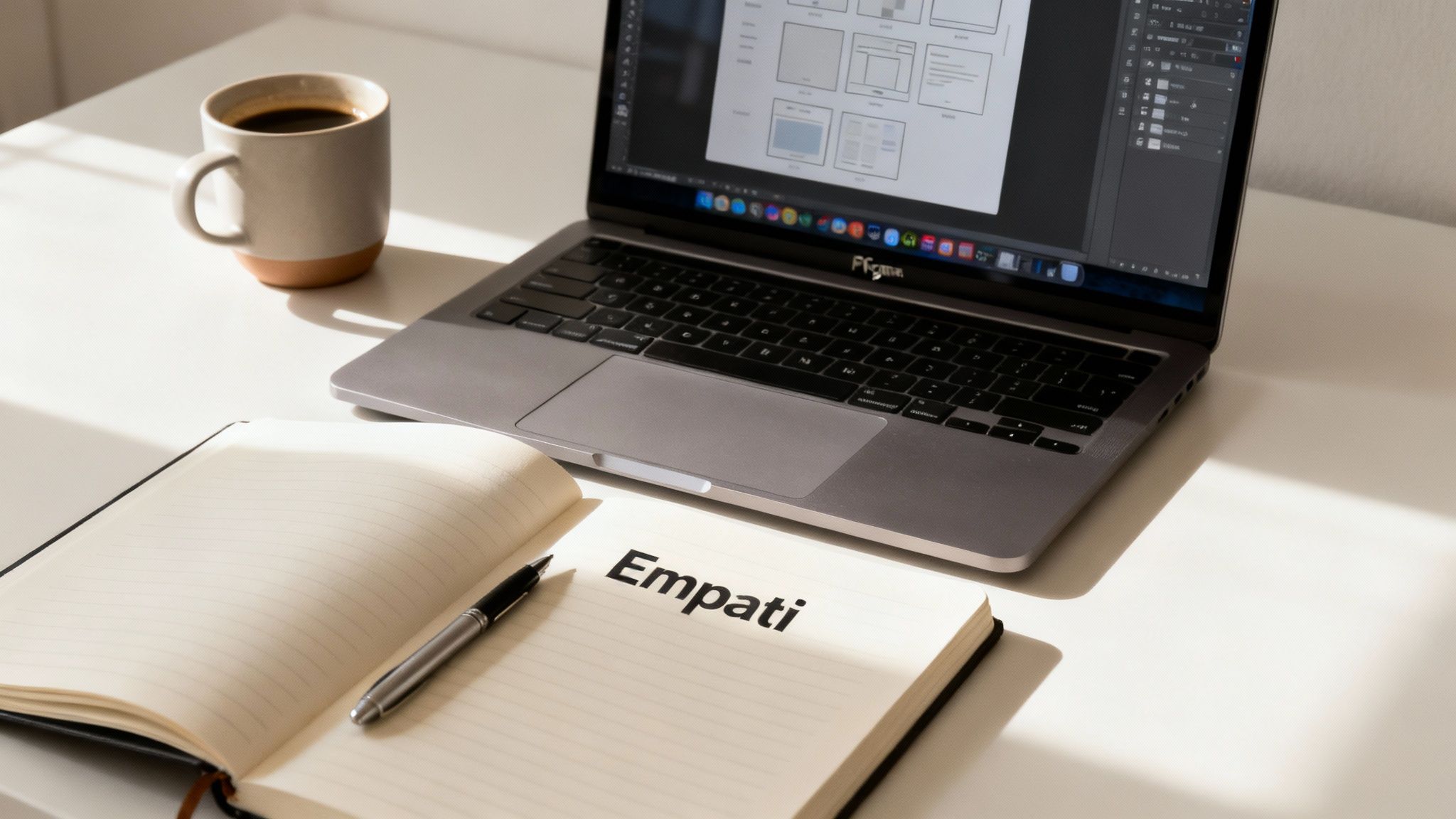 En UI/UX-designer öppnar sin digitala verktygslåda