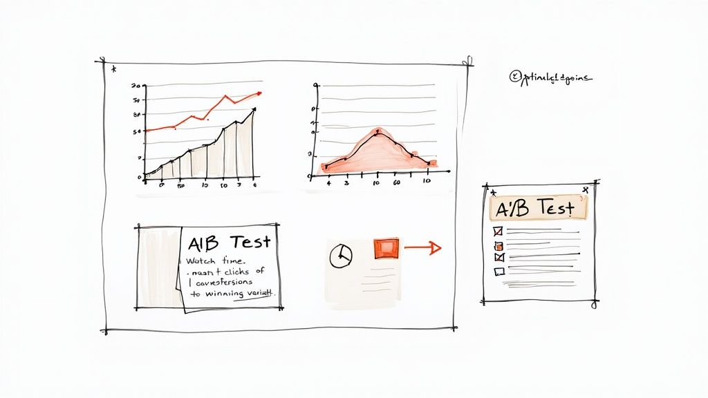 En person som analyserar kampanjdata på en laptop och en surfplatta samtidigt, med grafer och diagram synliga.