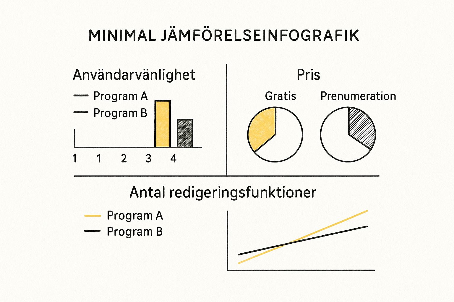Infographic about enkel videoredigering