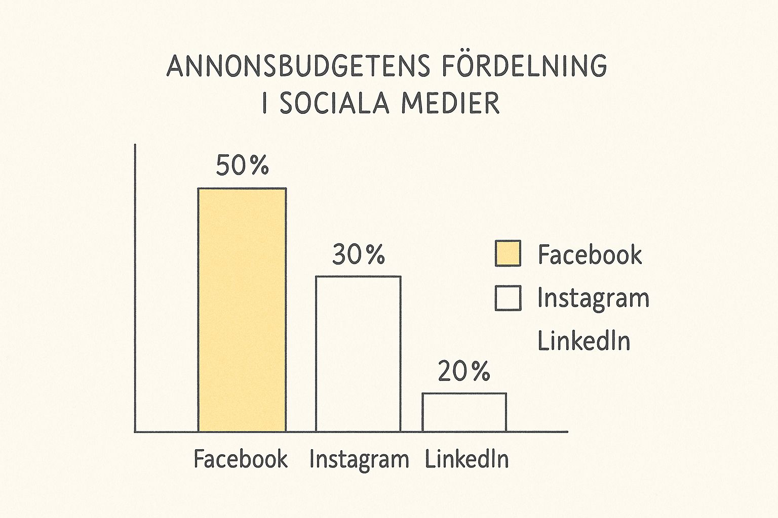 Infographic about annons sociala medier