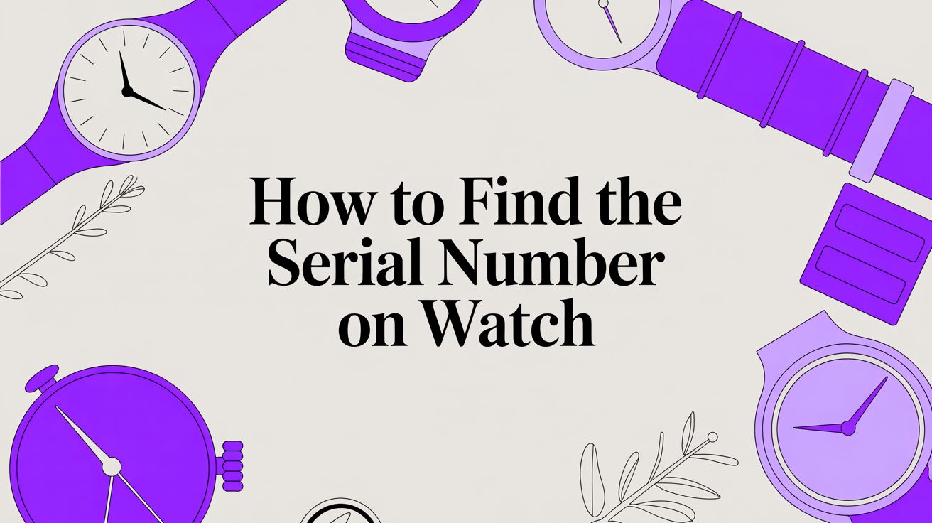 How to Find the serial number on watch