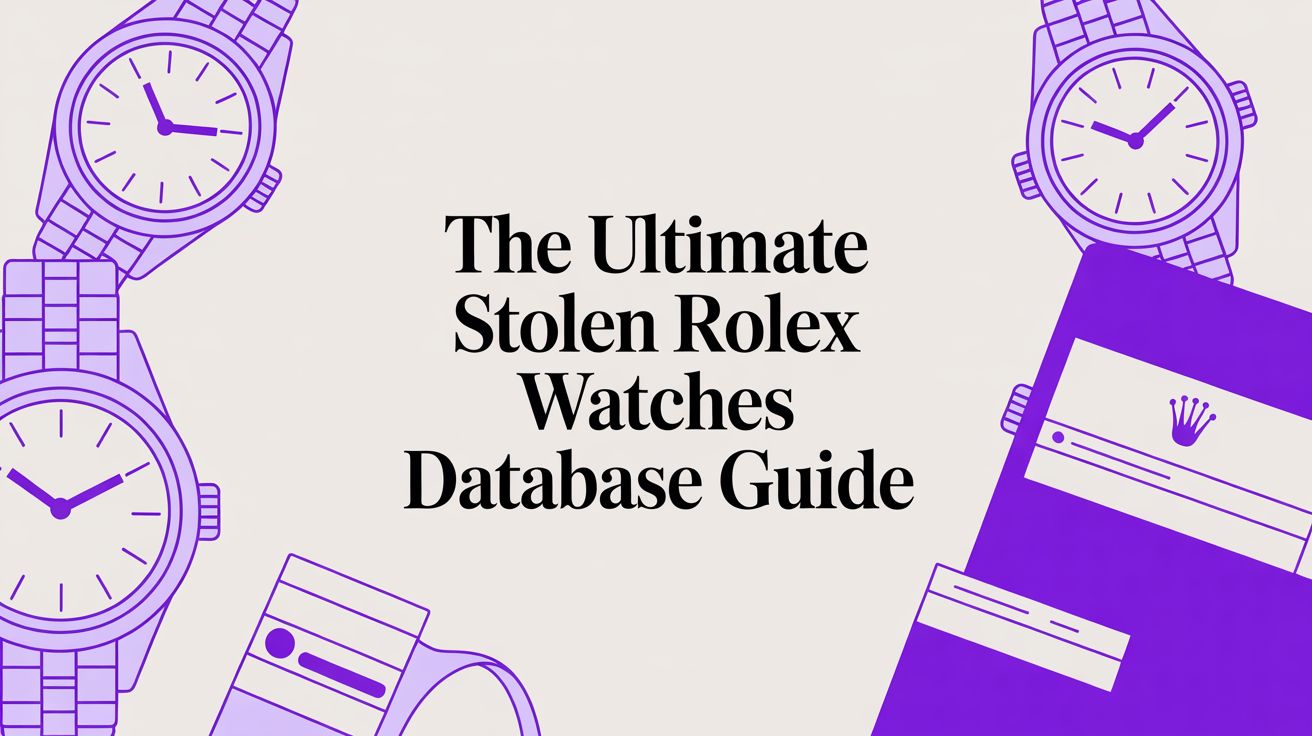 The Ultimate Stolen Rolex Watches Database Guide